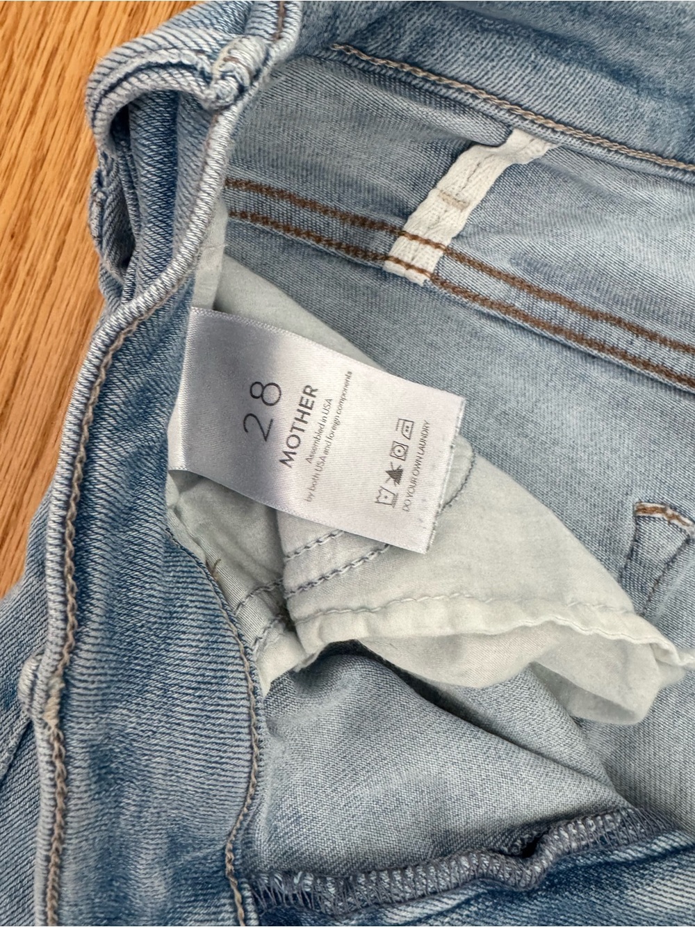 MOTHER denim - hustler ankle fray - size 28 GUC - Picture 4 of 10